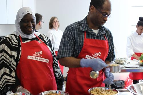The Free Library's Culinary Literacy Center promotes literacy through cooking. 